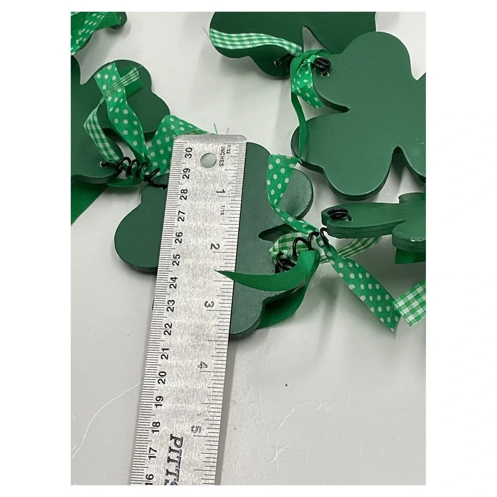 Irish St. Patrick's Day‎ Wooden Shamrock Garland 66